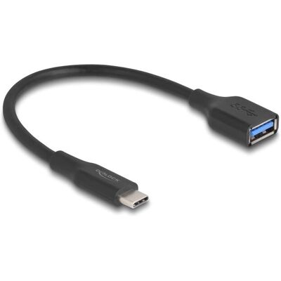 DeLock USB 3.2 Gen 2 Adapter - 19cm, Schwarz, USB C zu A DeLock USB 3.2 Gen 2 Adapter - 19cm, Schwarz, USB C zu A