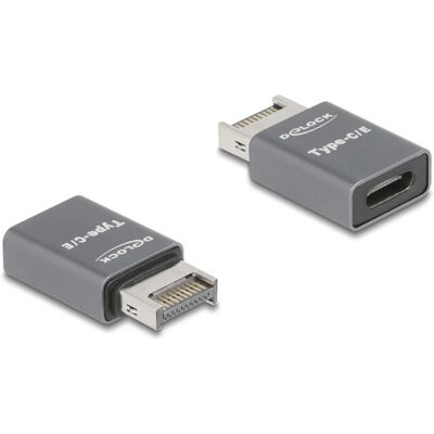 DeLOCK 67234 - USB Adapter Typ E auf C - Grau DeLOCK 67234 - USB Adapter Typ E auf C - Grau