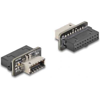 DeLOCK 67238 USB 20-poliger Adapter - USB Type-E - Schwarz DeLOCK 67238 USB 20-poliger Adapter - USB Type-E - Schwarz