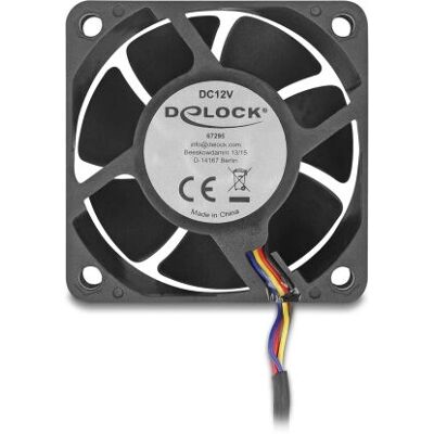 DeLOCK 67295 Black Computer Cooling Fan 6cm DeLOCK 67295 Black Computer Cooling Fan 6cm