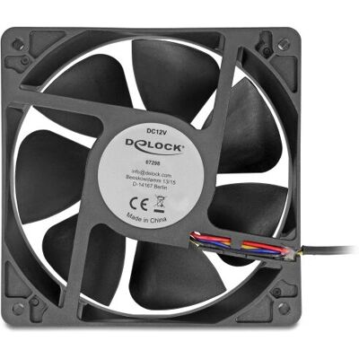 DeLOCK 67298 Black 12cm PC Fan - Computer Cooling System DeLOCK 67298 Black 12cm PC Fan - Computer Cooling System