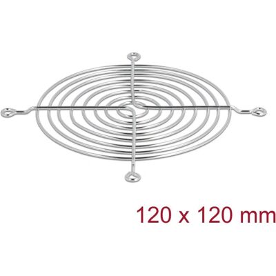 DeLOCK 67308 - Metalllüftergitter, 120 x 120 mm, Silber DeLOCK 67308 - Metalllüftergitter, 120 x 120 mm, Silber