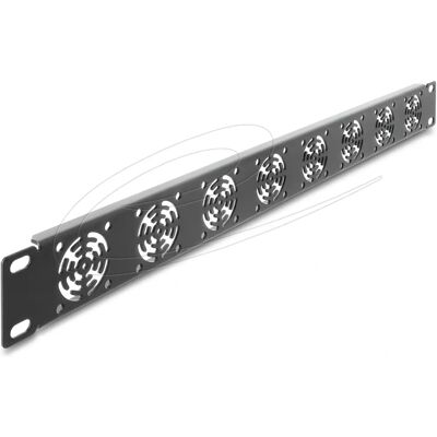 Delock 67414 - 19'' Rack Panel für 8 Lüfter - Dunkelgrau Delock 67414 - 19'' Rack Panel für 8 Lüfter - Dunkelgrau