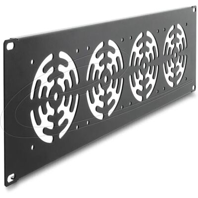 Delock 67417 Rack-Zubehör - 19'' 3U Panel für 4 Lüfter Delock 67417 Rack-Zubehör - 19'' 3U Panel für 4 Lüfter