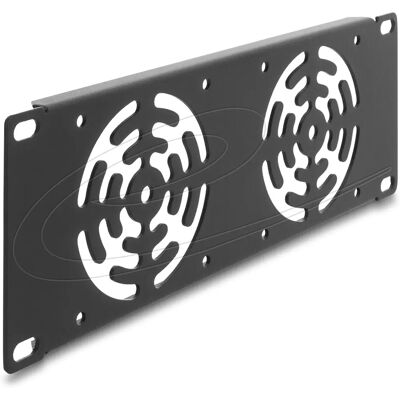 Delock 67432 - 10'' Rack Panel für 2 Lüfter - Dunkelgrau - Rack Panel Delock 67432 - 10'' Rack Panel für 2 Lüfter - Dunkelgrau - Rack Panel