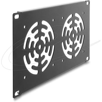 Delock 67433 - 10'' Rack Panel 3U für 2 Lüfter - Dunkelgrau - Rack Panel Delock 67433 - 10'' Rack Panel 3U für 2 Lüfter - Dunkelgrau - Rack Panel