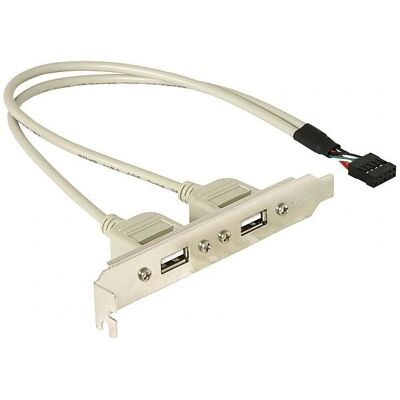 Delock USB Slotbracket - PCI Erweiterung - 2 Anschlüsse Delock USB Slotbracket - PCI Erweiterung - 2 Anschlüsse