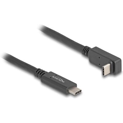 DeLOCK USB C Kabel - 1m, USB 3.2 Gen 2, 60W PD, Schwarz DeLOCK USB C Kabel - 1m, USB 3.2 Gen 2, 60W PD, Schwarz