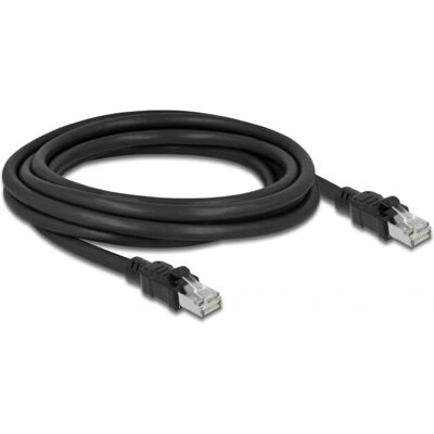 DeLOCK 80115 Netzwerkkabel - 3 m, Cat6A, F/UTP, Schwarz DeLOCK 80115 Netzwerkkabel - 3 m, Cat6A, F/UTP, Schwarz