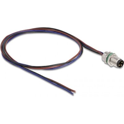DeLOCK M8 3 Pin Sensor Cable - IP67 - Black DeLOCK M8 3 Pin Sensor Cable - IP67 - Black