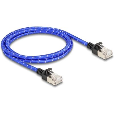 Delock 80377 Netzwerkkabel Cat6a U/FTP Slim 1m Blau Delock 80377 Netzwerkkabel Cat6a U/FTP Slim 1m Blau