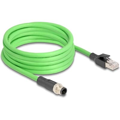 DeLock Industrielles Ethernetkabel - 1m, geschirmt, Grün DeLock Industrielles Ethernetkabel - 1m, geschirmt, Grün