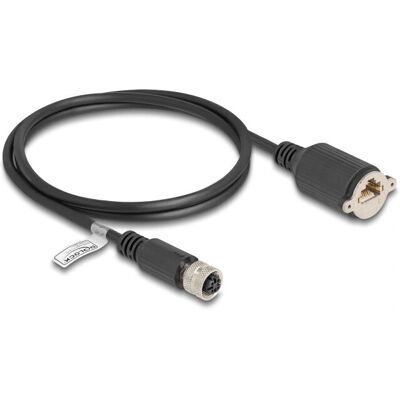 DeLOCK 80452 Industrielles Ethernet-Kabel - M12 zu RJ45, abgeschirmt, 1m DeLOCK 80452 Industrielles Ethernet-Kabel - M12 zu RJ45, abgeschirmt, 1m