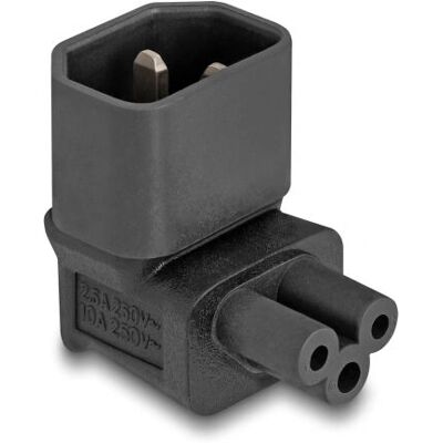 DeLOCK 80471 Changeur de genre de câble IEC 60320 C14 C5 - Noir - Publicité DeLOCK 80471 Changeur de genre de câble IEC 60320 C14 C5 - Noir - Publicité