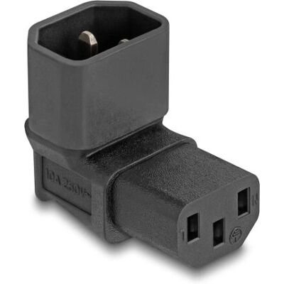 Adattatore cavo Delock - IEC 60320 C14 a C13 - Nero Adattatore cavo Delock - IEC 60320 C14 a C13 - Nero
