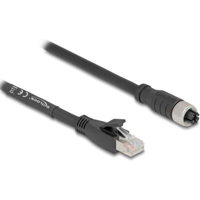 DeLOCK M12 zu RJ45 Netzwerkkabel 10m Cat5e S/FTP DeLOCK M12 zu RJ45 Netzwerkkabel 10m Cat5e S/FTP