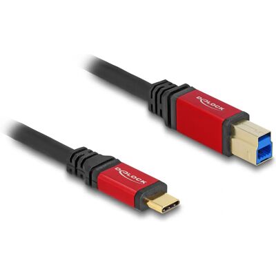 DeLOCK USB 3.2 Gen 1 Kabel - Schwarz/Rot - 3m DeLOCK USB 3.2 Gen 1 Kabel - Schwarz/Rot - 3m