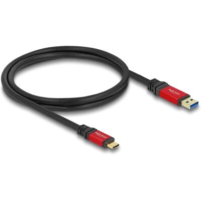 DeLOCK USB Kabel - USB 3.2 Gen 2 - Schwarz, Rot DeLOCK USB Kabel - USB 3.2 Gen 2 - Schwarz, Rot