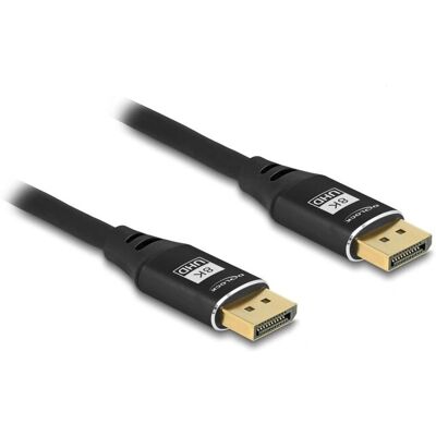 DeLOCK 80622 DisplayPort Kabel - 8K 60Hz - 3M - Sort DeLOCK 80622 DisplayPort Kabel - 8K 60Hz - 3M - Sort