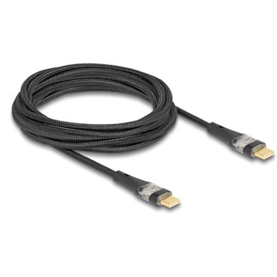 Cablul USB-C DeLOCK - 3m, Negru, 100W, Date & Încărcare Rapidă Cablul USB-C DeLOCK - 3m, Negru, 100W, Date & Încărcare Rapidă