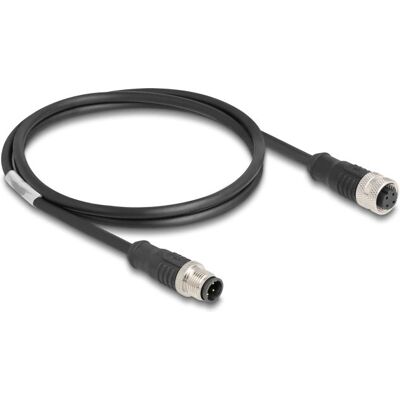Câble réseau DeLock 80844 - M12 codé D, 1m, noir, Cat5e, S/FTP - Publicité Câble réseau DeLock 80844 - M12 codé D, 1m, noir, Cat5e, S/FTP - Publicité