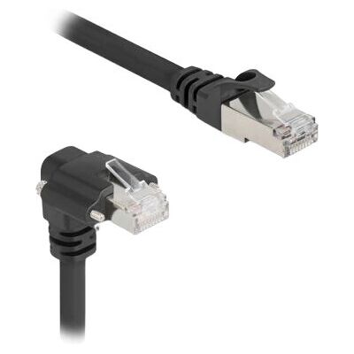 Câble Réseau DeLOCK 80923 - 3m, Noir, Cat6 S/FTP, Angle Droit Câble Réseau DeLOCK 80923 - 3m, Noir, Cat6 S/FTP, Angle Droit