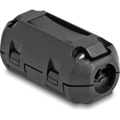 DeLock Ferritkern / Ferritring für Rundkabel 7 mm - Schwarz - 2 Stück DeLock Ferritkern / Ferritring für Rundkabel 7 mm - Schwarz - 2 Stück