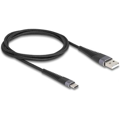 Delock 81121 USB kábel - 1m, USB A to USB C, 480 Mbps, 60W Delock 81121 USB kábel - 1m, USB A to USB C, 480 Mbps, 60W