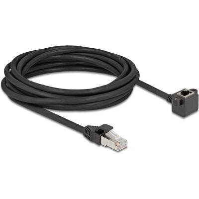 Câble réseau DeLOCK 81159 - 5m, blindé, angle droit, Cat6 - Publicité Câble réseau DeLOCK 81159 - 5m, blindé, angle droit, Cat6 - Publicité
