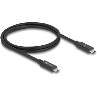 DeLOCK USB4 Gen 4x2 1m USB-C Schwarzes Kabel - Daten & Strom DeLOCK USB4 Gen 4x2 1m USB-C Schwarzes Kabel - Daten & Strom