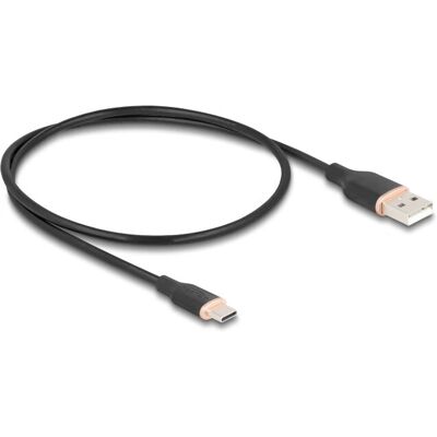 DeLock 81225 USB Kabel - 0,5m Schwarz - USB 2.0 DeLock 81225 USB Kabel - 0,5m Schwarz - USB 2.0