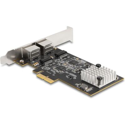 Tarjeta de Red DeLock RTL8126 - 2 x 5GbE PCIe - Negro Tarjeta de Red DeLock RTL8126 - 2 x 5GbE PCIe - Negro