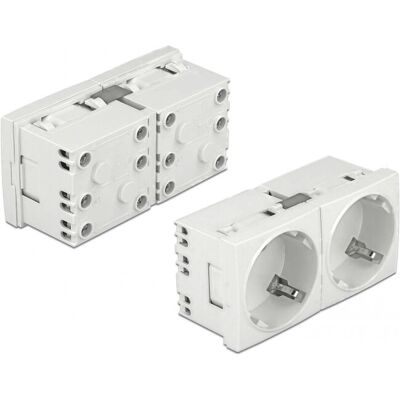Prise électrique blanche DeLOCK 81325 avec terre - Accessoires électriques Prise électrique blanche DeLOCK 81325 avec terre - Accessoires électriques