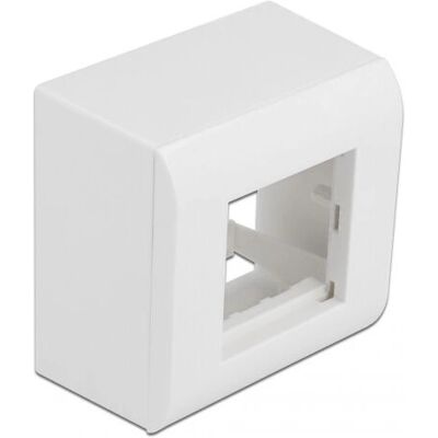 Delock Easy 45 Einsatzkasten - 2 Module, Weiß - Steckdosenbox Delock Easy 45 Einsatzkasten - 2 Module, Weiß - Steckdosenbox