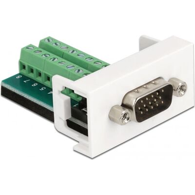 DeLock 81347 Terminalblock - Grün, Weiß - VGA Adapter DeLock 81347 Terminalblock - Grün, Weiß - VGA Adapter