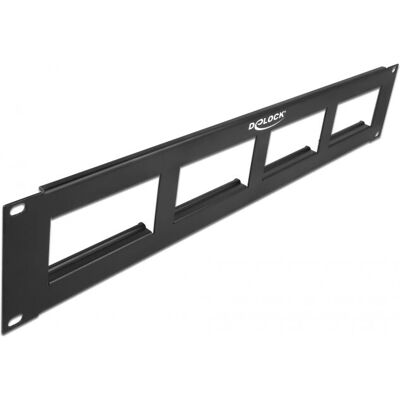 DeLOCK 81378 Patch Panel - Noir - 2U - 48.3 cm DeLOCK 81378 Patch Panel - Noir - 2U - 48.3 cm