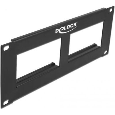 DeLOCK Easy 45 10'' Panneau de connexion - 2U, noir - Publicité DeLOCK Easy 45 10'' Panneau de connexion - 2U, noir - Publicité