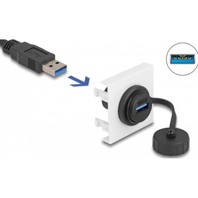 DeLOCK 81410 USB Kabel - Schwarz, Weiß - USB 3.2 Gen 1 - 0,045 m DeLOCK 81410 USB Kabel - Schwarz, Weiß - USB 3.2 Gen 1 - 0,045 m