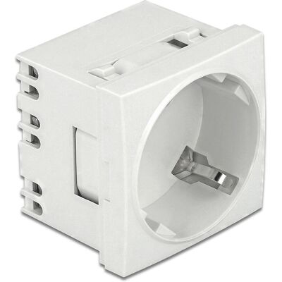 Prise électrique Delock - 16A, Type F, verrouillable, Blanc - Publicité Prise électrique Delock - 16A, Type F, verrouillable, Blanc - Publicité