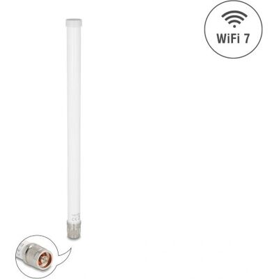 DeLOCK 81455 WiFi 7 Antenna N plug 4.5 - 6.6 dBi 32 cm omnidirectional - Antenna DeLOCK 81455 WiFi 7 Antenna N plug 4.5 - 6.6 dBi 32 cm omnidirectional - Antenna