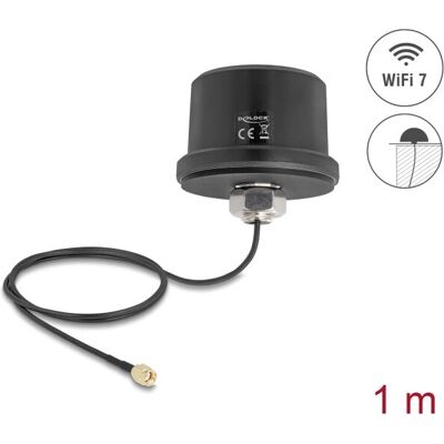 Antenna di Rete DeLOCK 81468 - Omnidirezionale WiFi 7 Antenna di Rete DeLOCK 81468 - Omnidirezionale WiFi 7