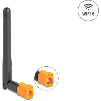 Antenna WiFi 6 DeLOCK 81493 FAKRA M 2.5 - 3.0 dBi omnidirezionale - antenna di rete Antenna WiFi 6 DeLOCK 81493 FAKRA M 2.5 - 3.0 dBi omnidirezionale - antenna di rete