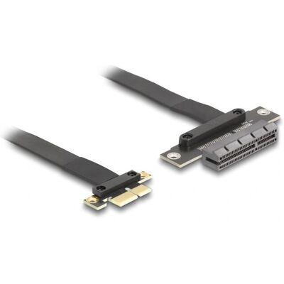 Tarjeta elevadora PCIe x1 a x4 - Cable 30cm Tarjeta elevadora PCIe x1 a x4 - Cable 30cm