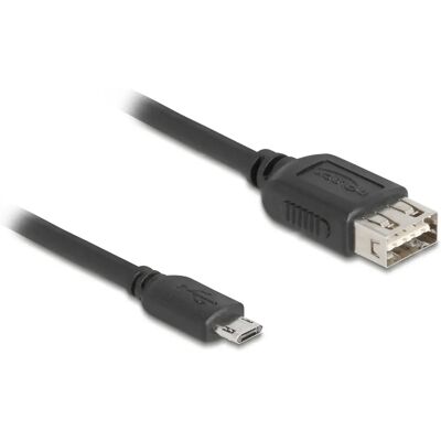DeLOCK 81518 USB kaapeli - Micro-USB B to USB A 1m - Musta DeLOCK 81518 USB kaapeli - Micro-USB B to USB A 1m - Musta