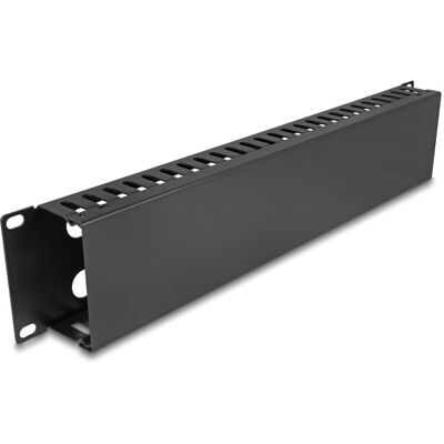 DeLOCK 81559 Kabelmanagement-Panel - 19''-Rack, schwarz, 2U DeLOCK 81559 Kabelmanagement-Panel - 19''-Rack, schwarz, 2U