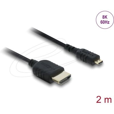Delock 81691 HDMI Kabel 2m - 8K HDR eARC Unterstützung Delock 81691 HDMI Kabel 2m - 8K HDR eARC Unterstützung