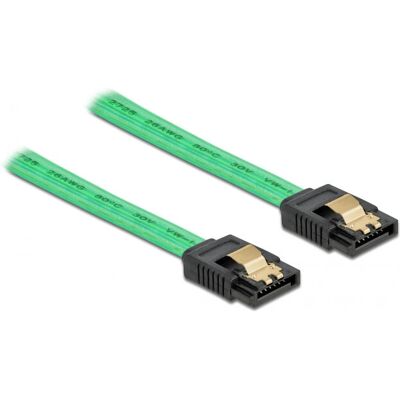 DeLOCK 82017 SATA Kabel UV-Leuchteffekt - 20cm, Grün - SATA 6 Gb/s DeLOCK 82017 SATA Kabel UV-Leuchteffekt - 20cm, Grün - SATA 6 Gb/s