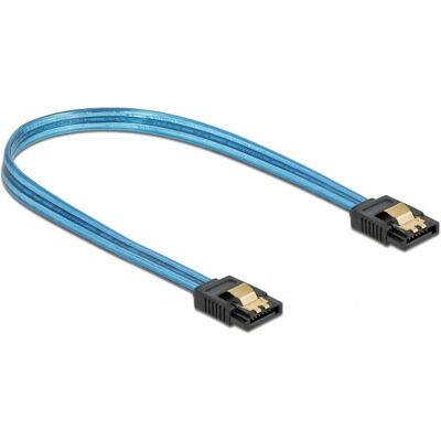 DeLOCK SATA 6 Gb/s UV-Leuchteffekt Kabel - 20cm - Blau DeLOCK SATA 6 Gb/s UV-Leuchteffekt Kabel - 20cm - Blau