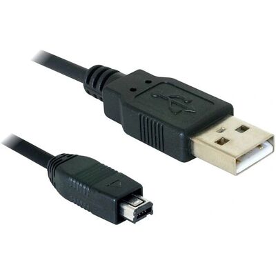 DeLOCK 2.0 Mini USB 4-polige Hirose Kabel - 1,5m - Zwart DeLOCK 2.0 Mini USB 4-polige Hirose Kabel - 1,5m - Zwart