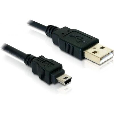 Delock USB Kabel 1,5 m USB 2.0 Mini-USB B Schwarz Delock USB Kabel 1,5 m USB 2.0 Mini-USB B Schwarz